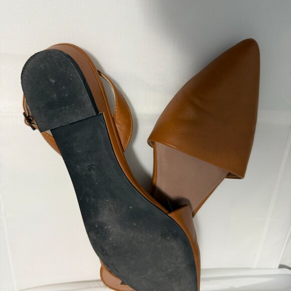 Matt & Nat Brown Ankle Strap Flats - Picture 3 of 3